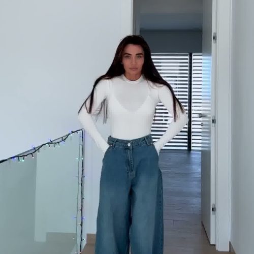 Dżinsy damskie denim moms